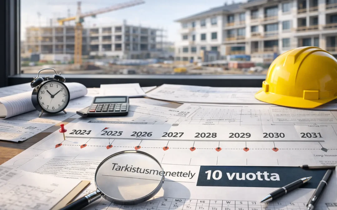 Kiinteistöinvestoinnin arvonlisäveron tarkistusmenettely ja tarkistettavan määrän laskeminen